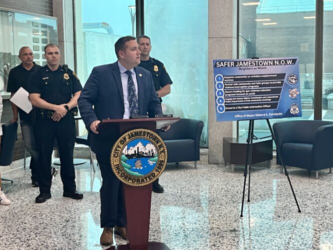 Mayor Outlines ‘Safer Jamestown’ Public Safety Initiative News